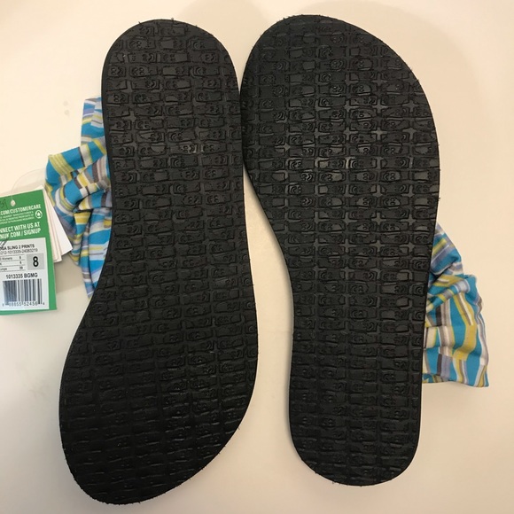Sanuk Yoga Sling Sandals Multicolor Comfort NWT Size 8 - Picture 5 of 11